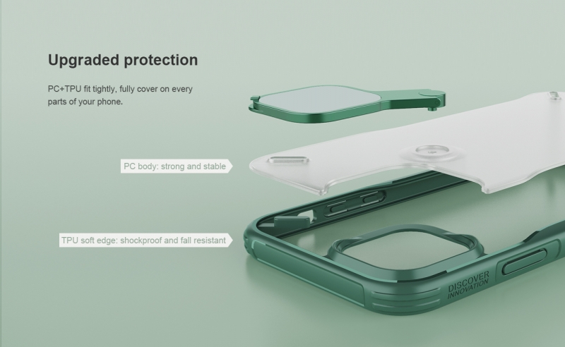 Ốp Lưng iPhone 12 12 Pro Hiệu Nillkin Cyclops Case bằng chất liệu PU Thiết kế thêm phần chống lưng rất tiện lợi và dễ sử dụng, camera sau luôn trong trạng thái an toàn nhờ nắp đậy thông minh